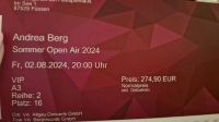 2 VIP Tickets Andrea Berg Füssen Baden-Württemberg - Neuffen Vorschau