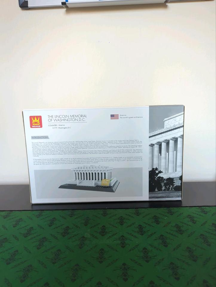 WANGE Klemmbaustein The Lincoln Memorial of Washington NEU OVP in Ibbenbüren