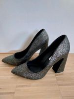 Pumps mit Blockabsatz Glitzer Glitter bunt 40 Baden-Württemberg - Erbach Vorschau