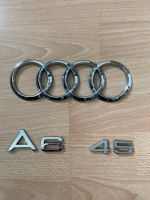Original Audi Ringe und Heck Beschriftung A6 45 chrom Bayern - Mömlingen Vorschau
