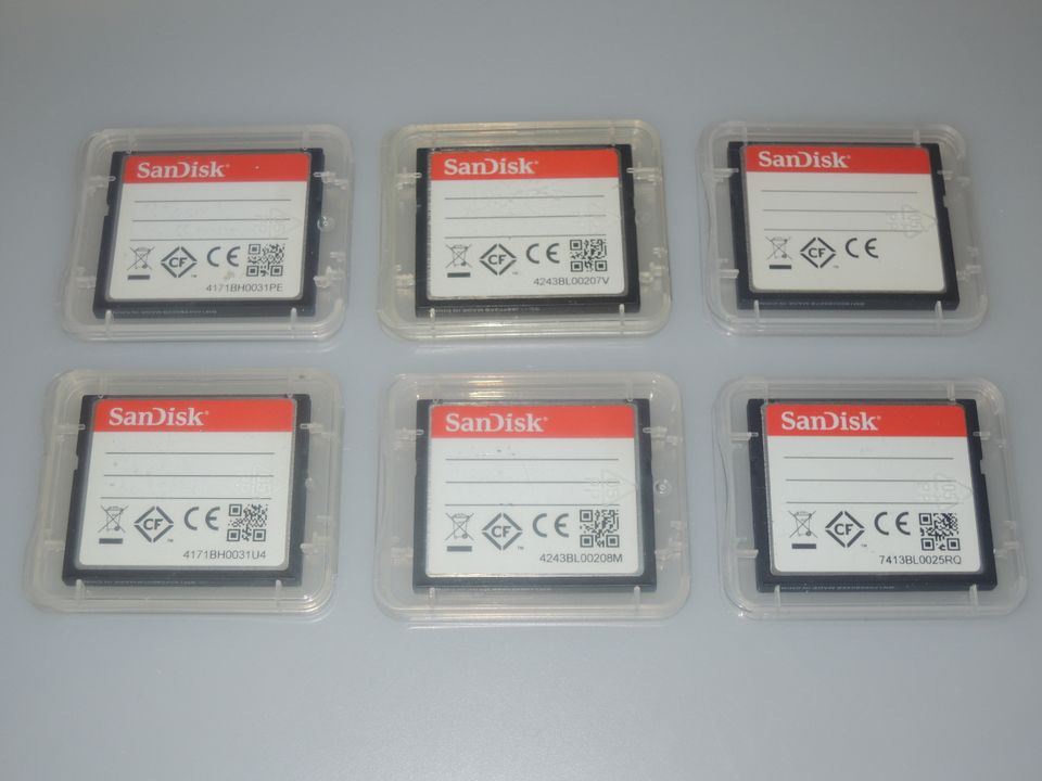 Verschiedene SanDisk Compact Flash CF Speicherkarten 32 / 64 GB in Ratingen