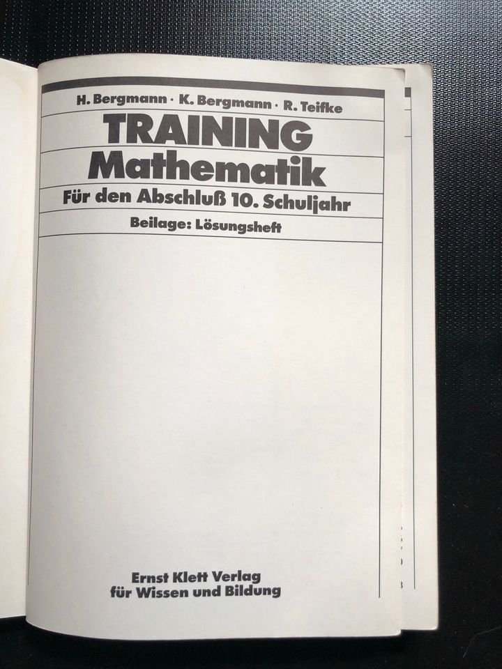 Mathe Übungsbuch Für den Abschluss 10. Schuljahr in Tautenhain