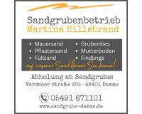 Sand - Abholung direkt ab Sandgrube Martina Hillebrand, Damme Niedersachsen - Damme Vorschau
