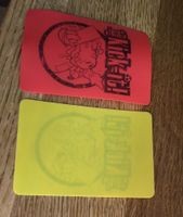 Fußball Strafkarte rote Karte gelbe Plastik 50 Cent Schwerin - Schelfstadt Vorschau