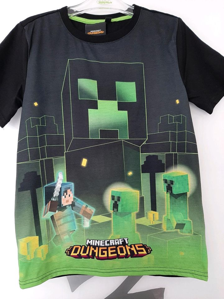 T-shirt Minecraft Gr. 134/140 in Haar