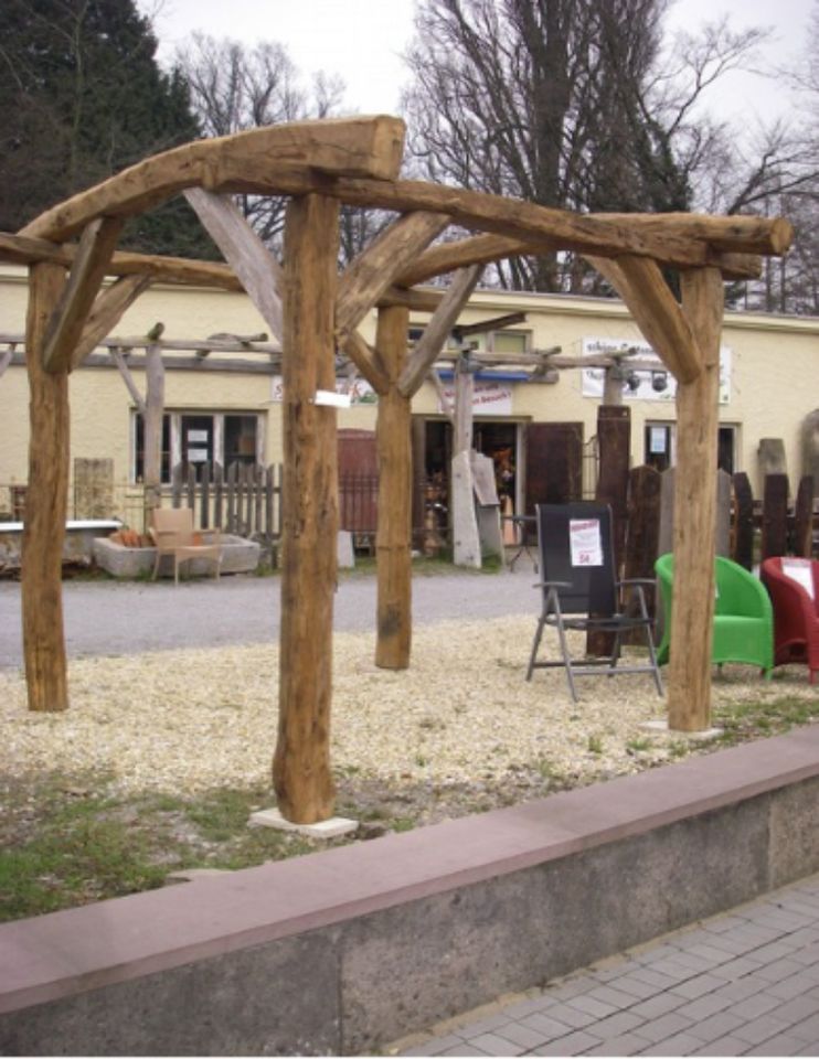 Pergola - aus historischen Bauteilen - Terrassendach in Weyhe