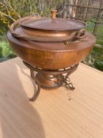 Stövchen Feuerzangenbowle Kupferkessel Chafing Dish VEB Neuruppin Sachsen - Wildenfels Vorschau