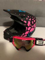 Fox Motorcross Helm Motorradhelm Schwarz pink Niedersachsen - Holdorf Vorschau