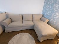 Ikea EKTORP Sofa/Couch 3 Sitzer mit Récamiere, hellbeige Hessen - Lohfelden Vorschau