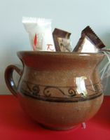 Krug Keramik aus Töpferei für Milch Kakao Süßigkeiten Blumen Bayern - Würzburg Vorschau