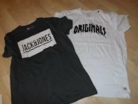 T-Shirt Jack & Jones anthrazit grau weiß Herren L wie NEU Hessen - Florstadt Vorschau