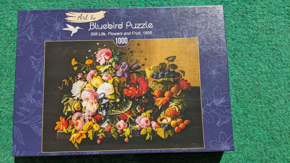 1000 Teile Bluebird Puzzle Still Life, Flowers and Fruit, 1855 in Berlin