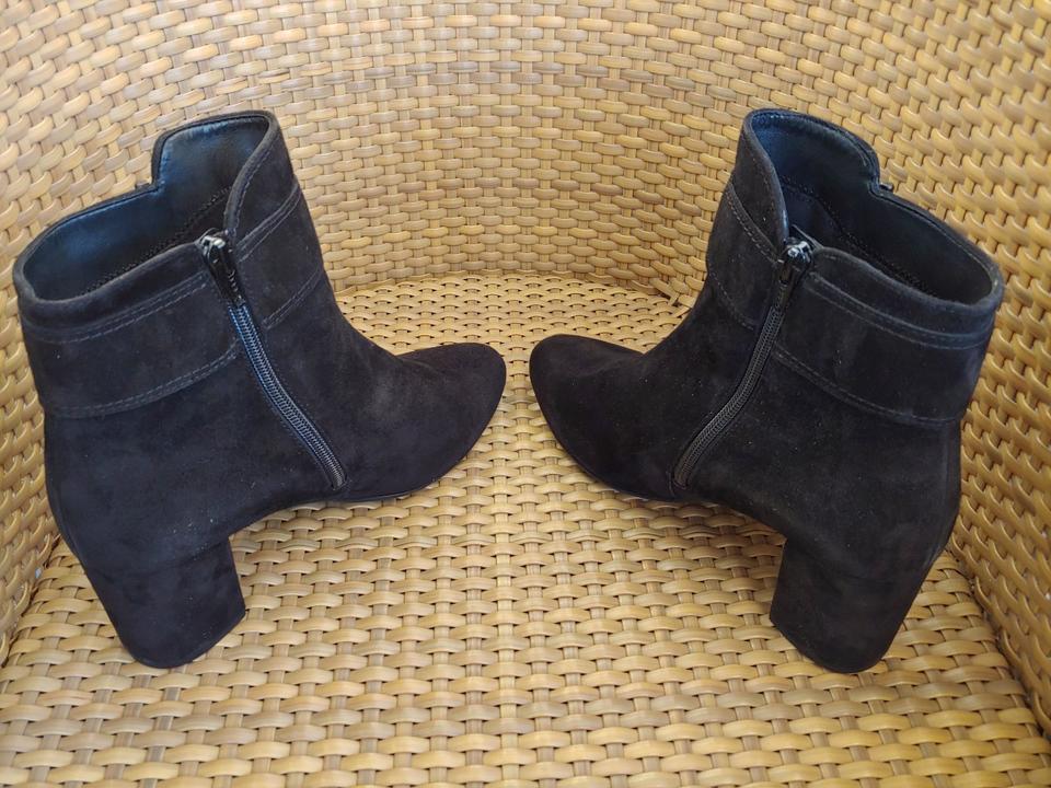 NEU * Gabor Stiefelette Gr. 41 (7 ½) mit Zierschnalle Velourleder in Bernau