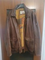 Milestone Leder Jacke Braun mit USA Flagge 6xl Übergrösse Nordrhein-Westfalen - Mönchengladbach Vorschau