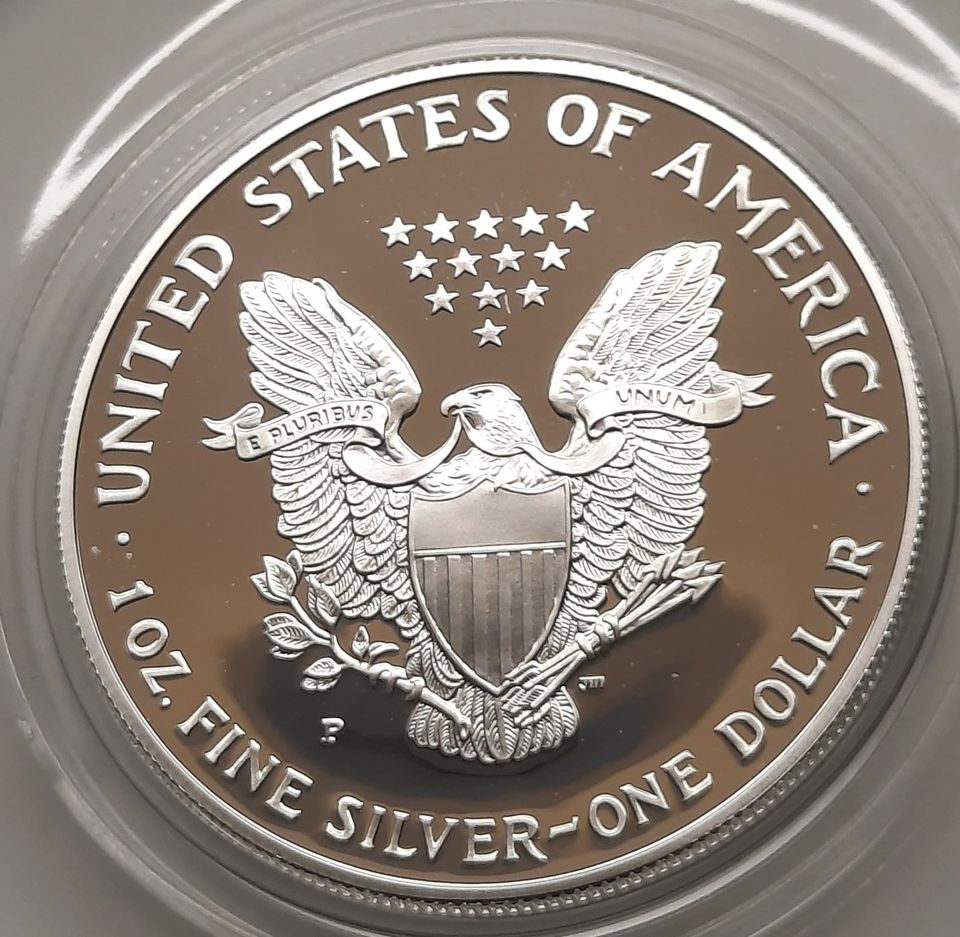 Silver Eagle 2000 P 999 / 1000 PROOF Silbermünze Polierte Platte. in Urmitz