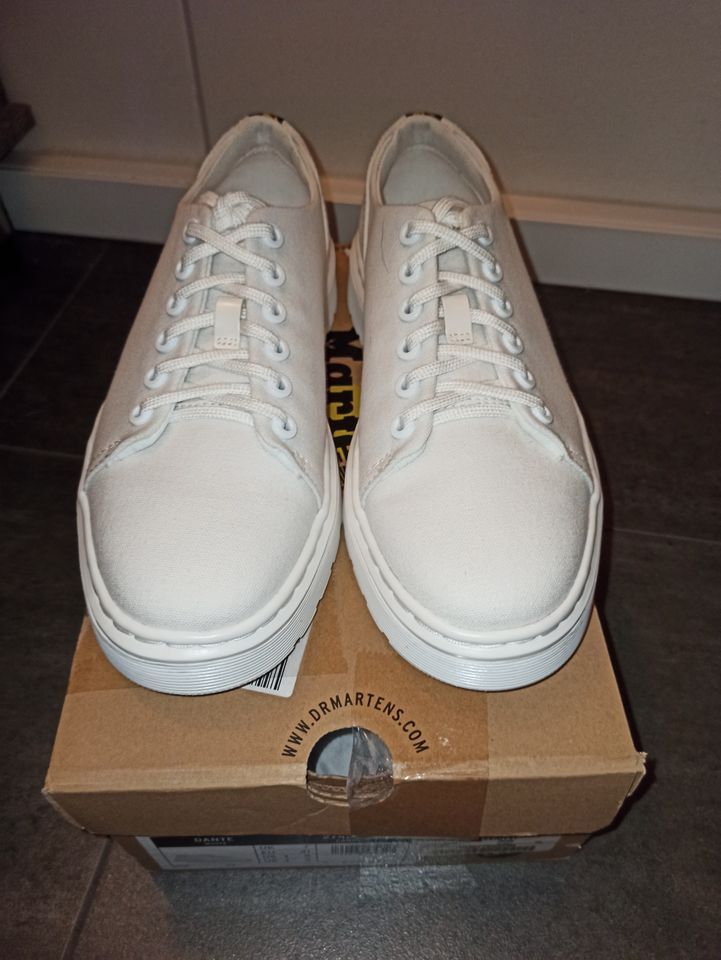 Dr.Martens Dante Canvas Casual Schuhe 41 weiß mit OVP UNISEX in Hinsdorf