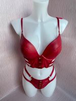 Hunkemöller Private rot Vicky Leder BH Set 70D/M  Neu! Hessen - Rüsselsheim Vorschau