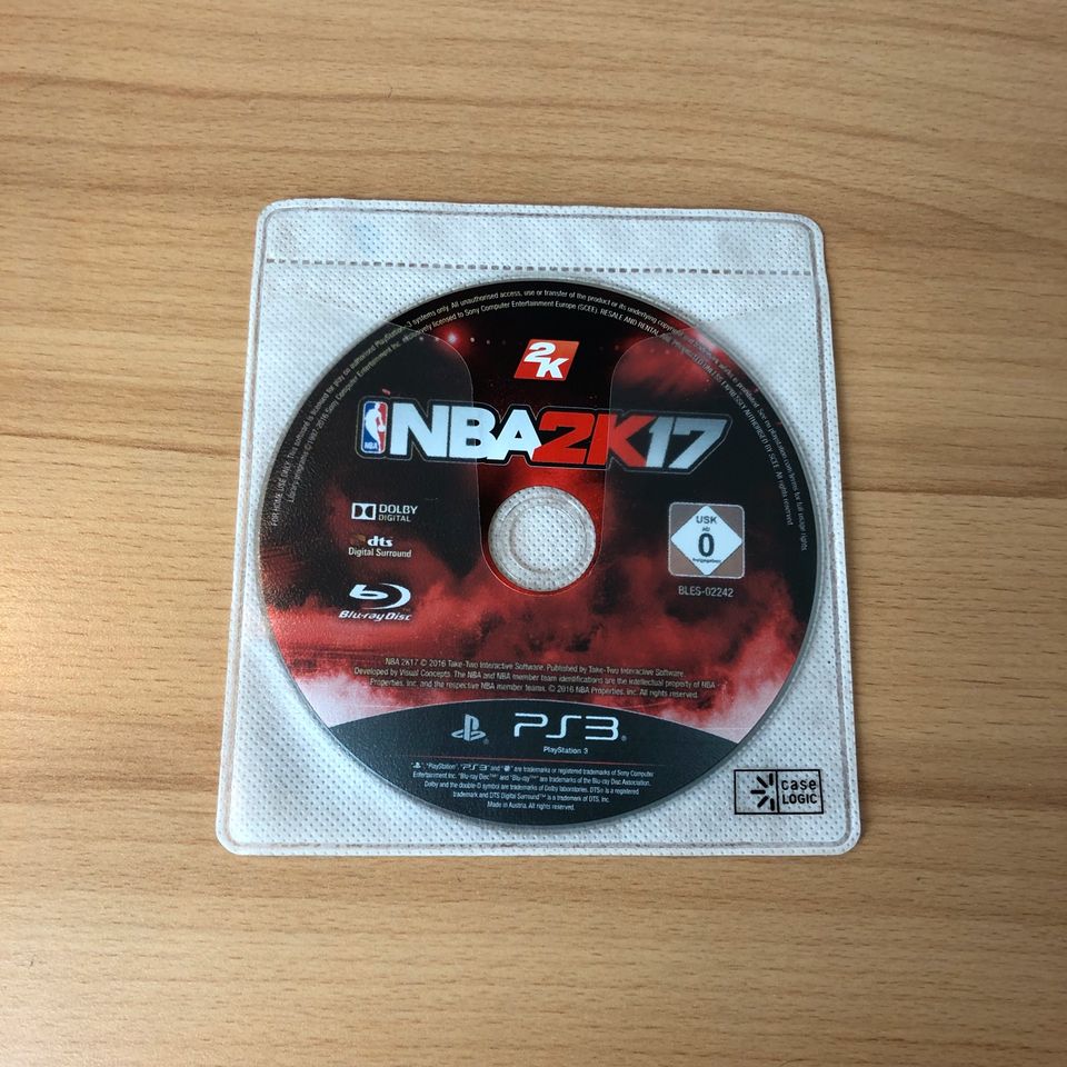 PlayStation 3 PS3 NBA 2k17 2017 2K 17 National Basketball in Herbrechtingen