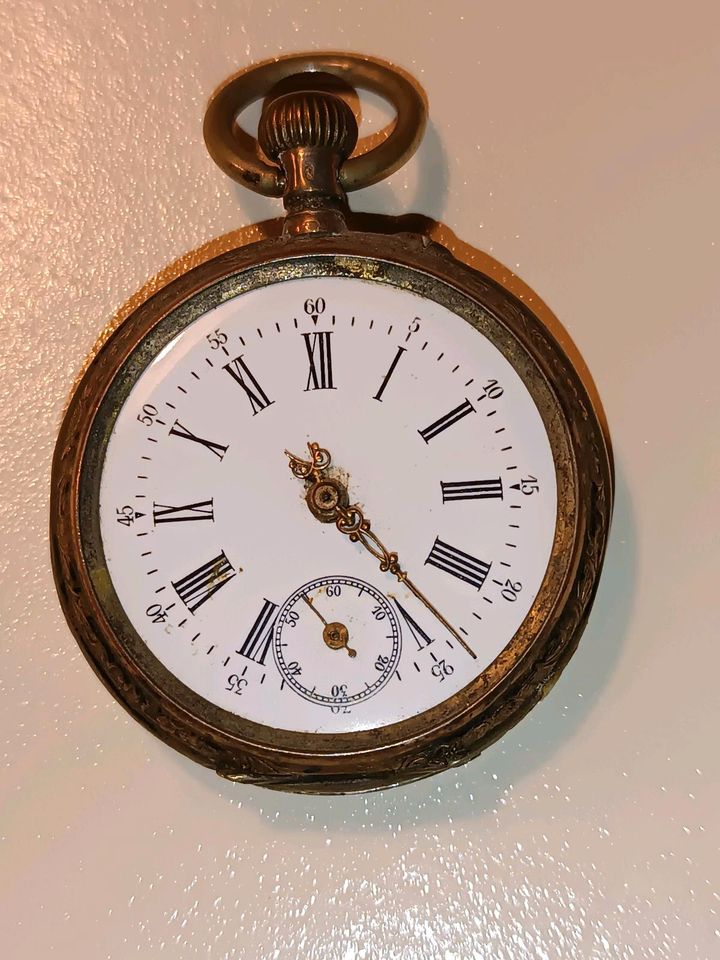 Taschenuhr  Remontoir Cylindre 6 Rubis aus dem Jahr 1914 in Groß-Rohrheim