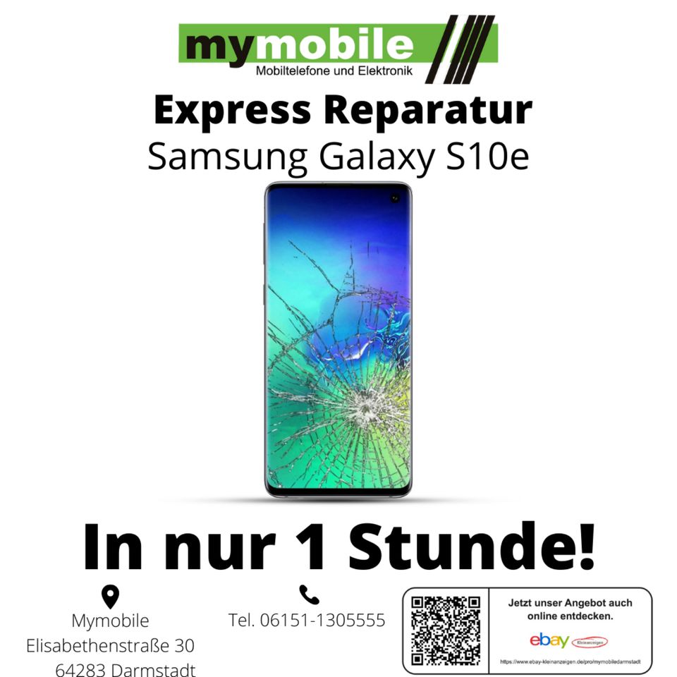 ** Samsung Galaxy S10e Reparatur Display Glas Touch Scheibe ** in Darmstadt