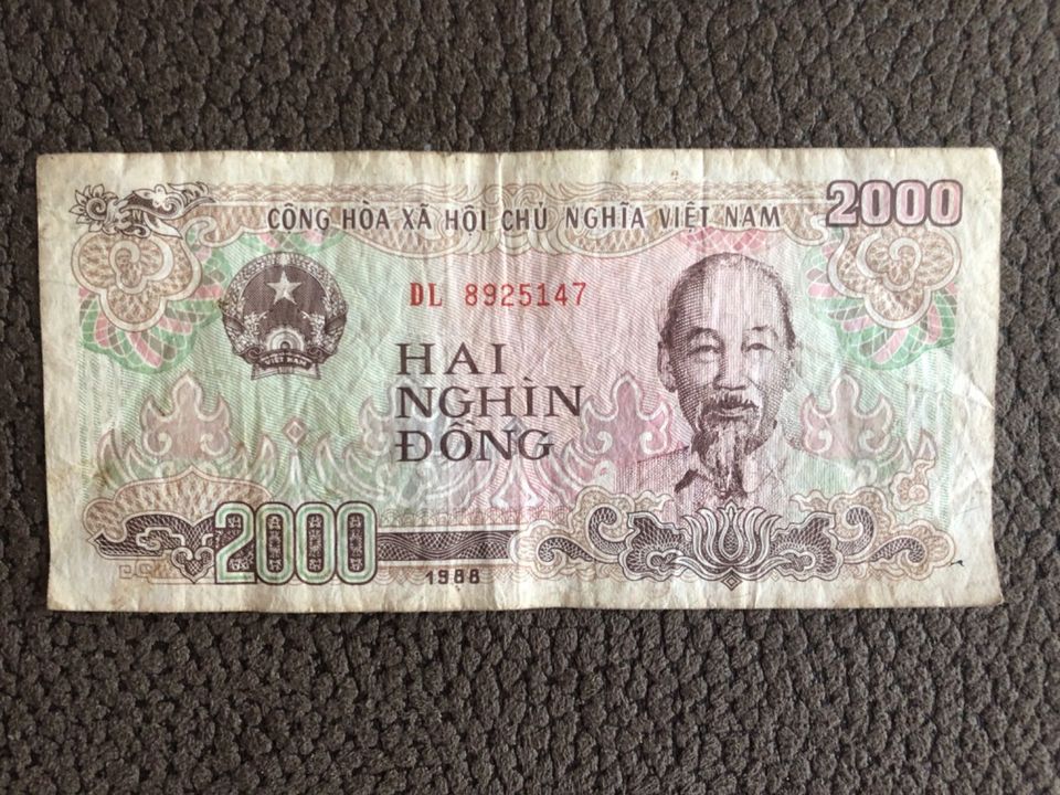 2000 Vietnamesische Dong Vietnam Währung Geldschein in Herleshausen