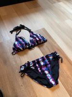 Lila Pink Schwarz Batik Bikini Set Triangelbikini xhilaration Östliche Vorstadt - Steintor  Vorschau