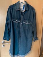 Adidas Jeans-Kleid / Jeans-Mantel mit Fransen Bayern - Oberickelsheim Vorschau