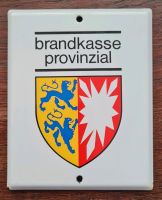 Emaille Schild Brandkasse Provinzial 12 cm x 15 cm Herzogtum Lauenburg - Krummesse Vorschau