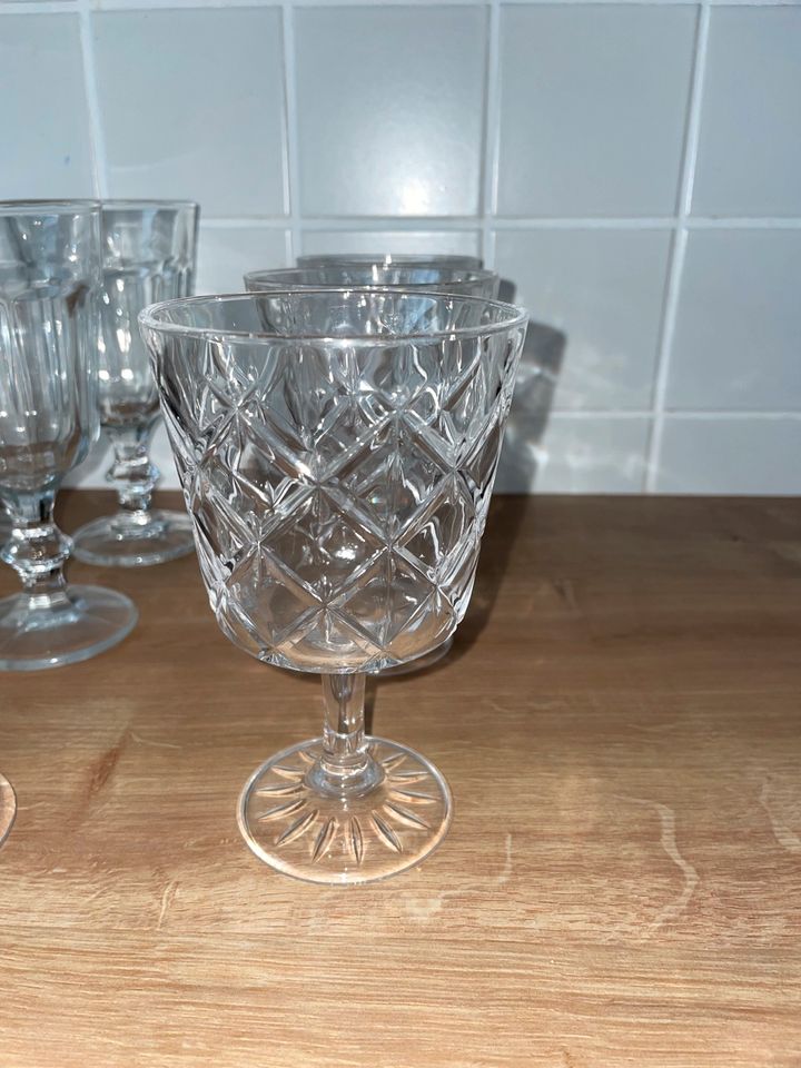 Ikea Flimra und Ikea Pokal Weinglas / Pokalglas 9 Stück in Rauenberg
