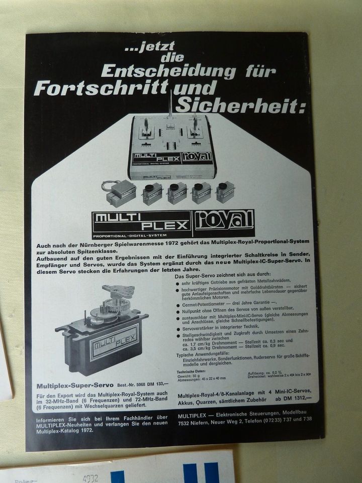 3 Fachzeitschriften für Funkgesteuerten Modellflug von 1972 in Vaterstetten