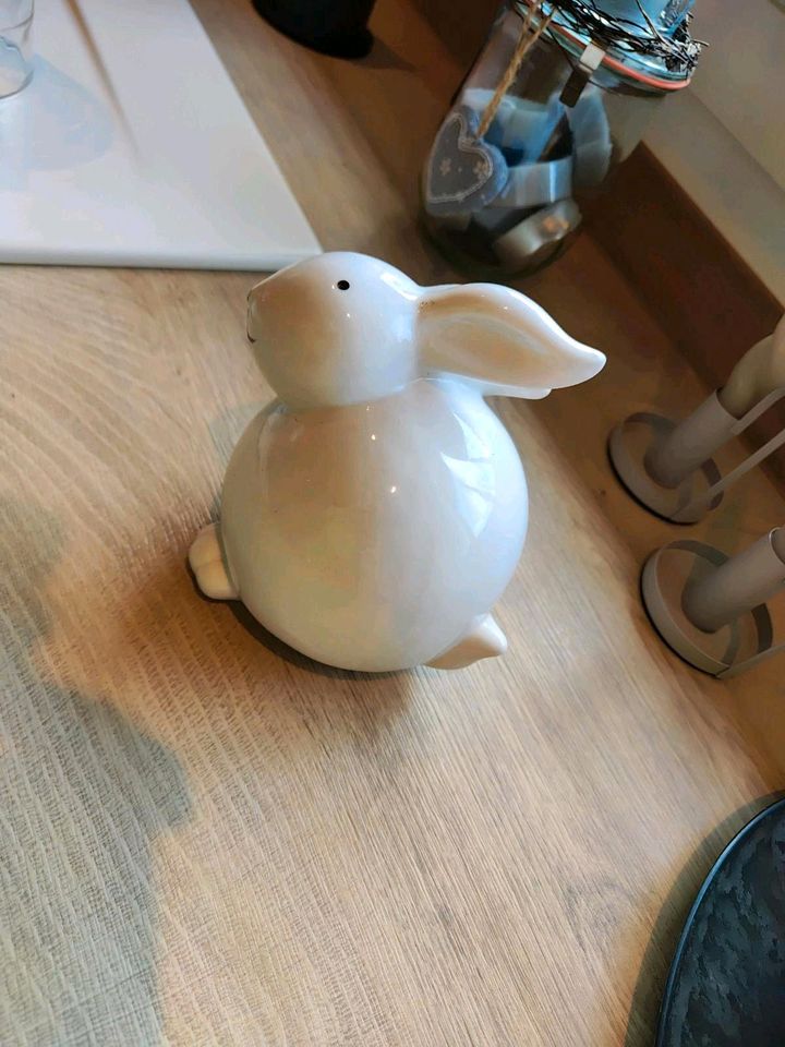 Hase Ostern Porzellan Deko in Quakenbrück