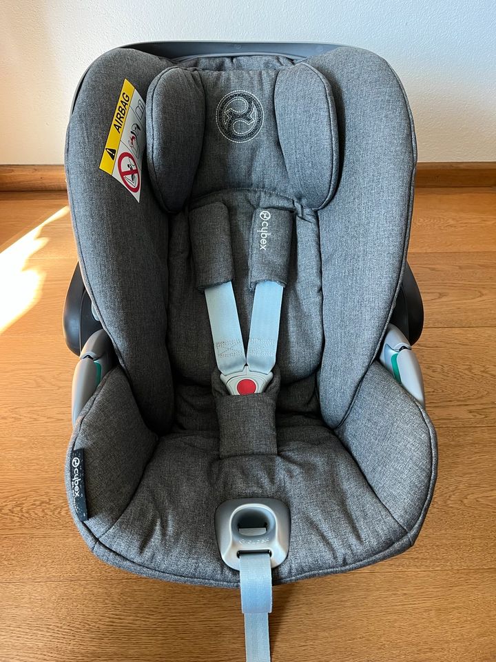 Babyschale Cybex Cloud Z2 i-Size wie NEU soho grey mit Rechnung in Riedlhütte