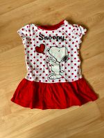 Kleid, Größe 74/80, rot-weiß mit Snoopy, kurzarm - NEU Niedersachsen - Gnarrenburg Vorschau