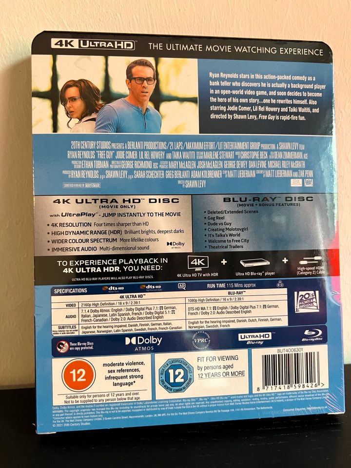 Free Guy - Limited Edition Steelbook (4K UHD Blu-Ray) *NEU & OVP* in Karlsruhe