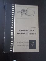 Autoelektrik I Motorzubehör Technisches Handbuch Antik H. Walz Hessen - Borken Vorschau