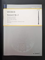 Weber Konzert für Klarinette u. Orchester Nr. 2 Es-Dur Schott NEU München - Untergiesing-Harlaching Vorschau