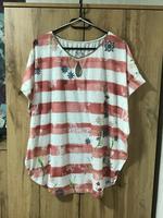 T-Shirt weiß rosa gestreift Gr. L (44/46) von Gina Niedersachsen - Garbsen Vorschau