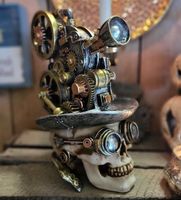 STEAMPUNK FIGUREN EULE  SCHÄDEL HALLOWEEN GESCHENKIDEE VINTAGE Niedersachsen - Großefehn Vorschau