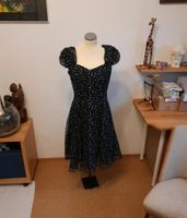 Kleid, Cocktailkleid, dunkelblau mit Pünktchen, M Bielefeld - Schildesche Vorschau