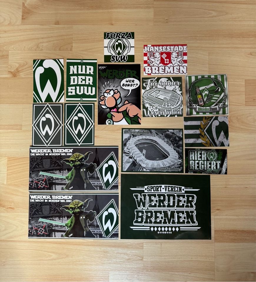 15 Aufkleber Ultras Werder Bremen Mix in Würzburg