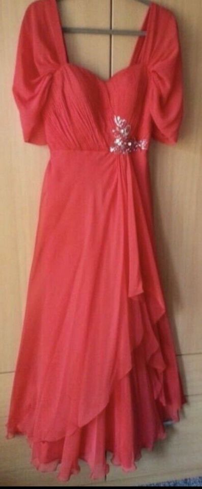 Jora Collections Kleid rot Gr. M lang Abendkleid wie neu NP 220€ in Uetersen
