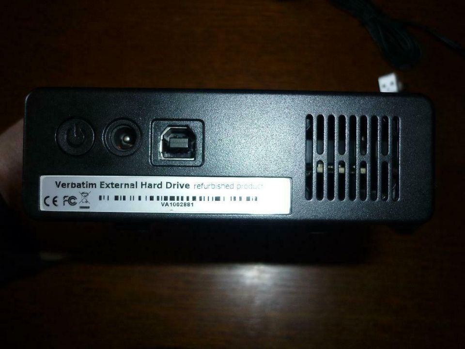HDD 1TB externe USB SATA 3,5" Festplatte Verbatim in Hamburg