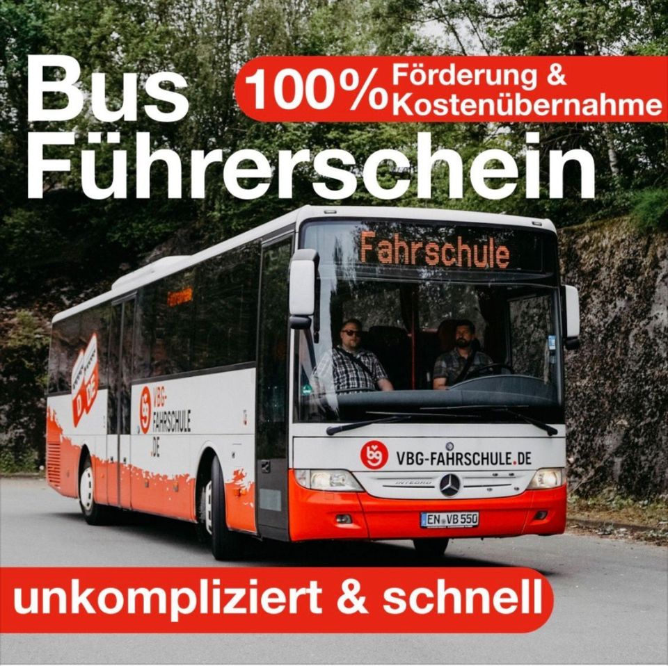 Bus/LKW Führerschein mit 100% Kostenübernahme und Jobgarantie in Essen