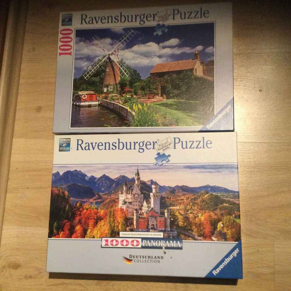 2 x 1000 Teile Puzzle, auch einzeln in Bad Aibling