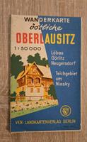 Wanderkarte östliche Oberlausitz DDR 1963 KK Sachsen - Löbau Vorschau