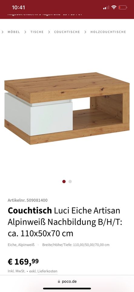 Couchtisch / Sofatisch / Tisch in Gera