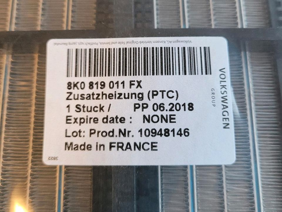 Kühler Heizer Heizung 8K0819011FX NEU in Oberlungwitz