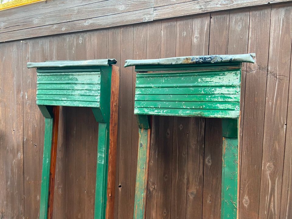 alte grüne Rolladenkästen Rahmen zur Deko oder Basteln Holz in Rietberg