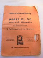 Gebrauchsanweisung der Pfaff Kl.30 Zentralschiff - Nähmaschine Sachsen - Riesa Vorschau