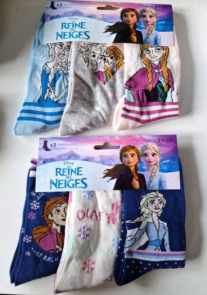 Disney Frozen die Eiskönigin 3er Set Socken in Ostrach